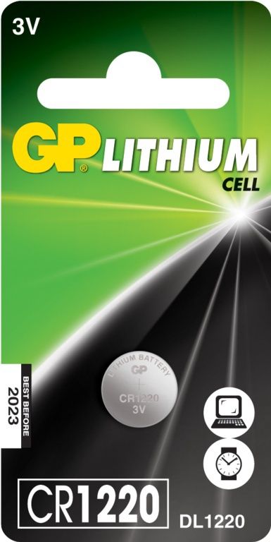 GP CR1220 LITHIUM BATTERY