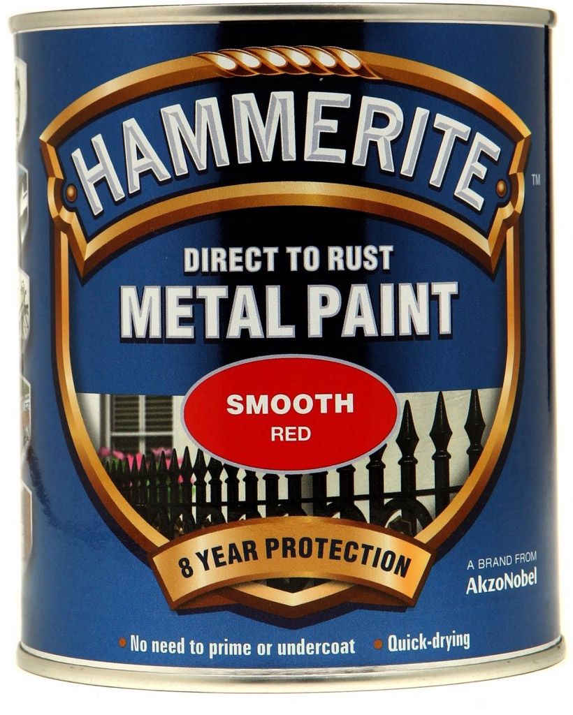 HAMMERITE SMOOTH RED 750ML