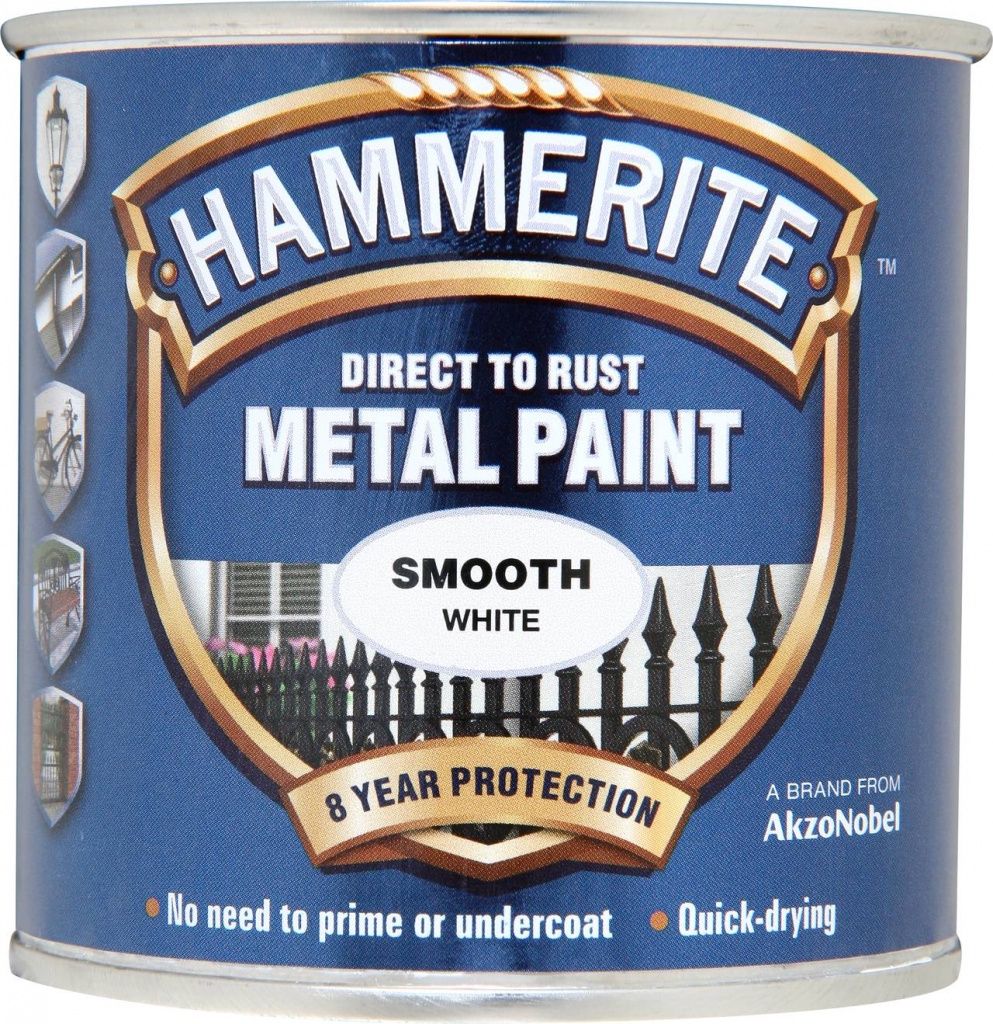 HAMMERITE SMOOTH WHITE 250ML