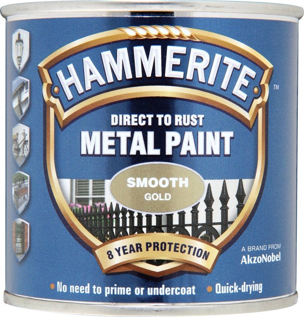 HAMMERITE SMOOTH GOLD 250ML