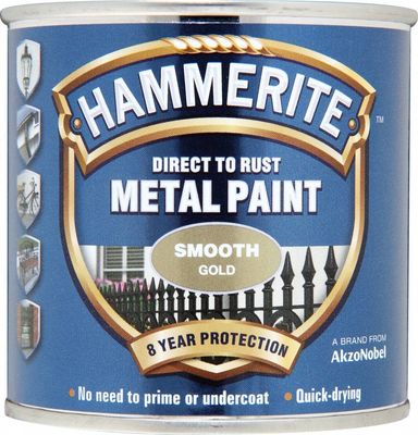 HAMMERITE SMOOTH GOLD 250ML