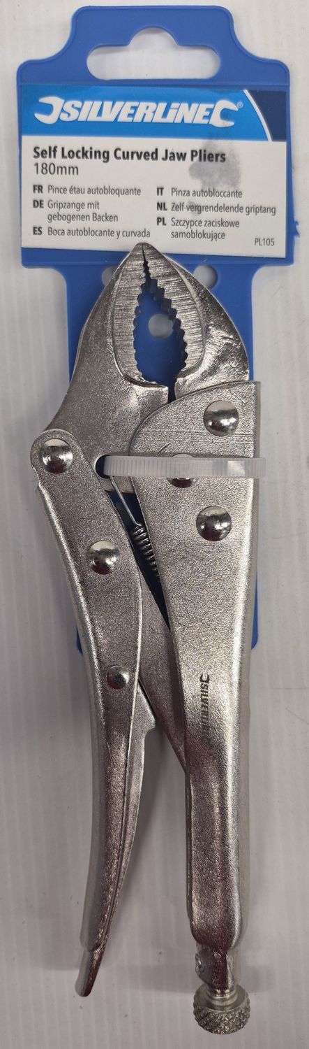 SELF LOCKING CURVED JAW PLIERS180MM