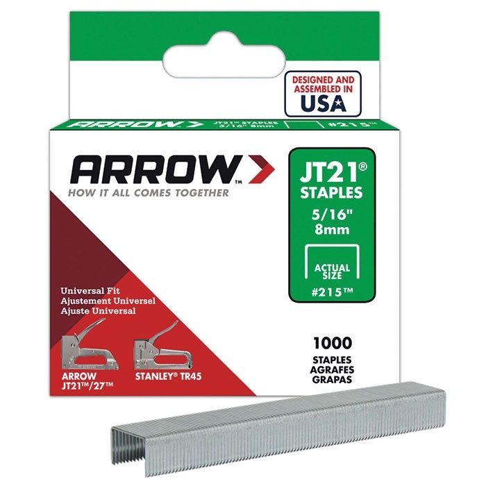 ARROW JT21 STAPLES 8MM (1000)
