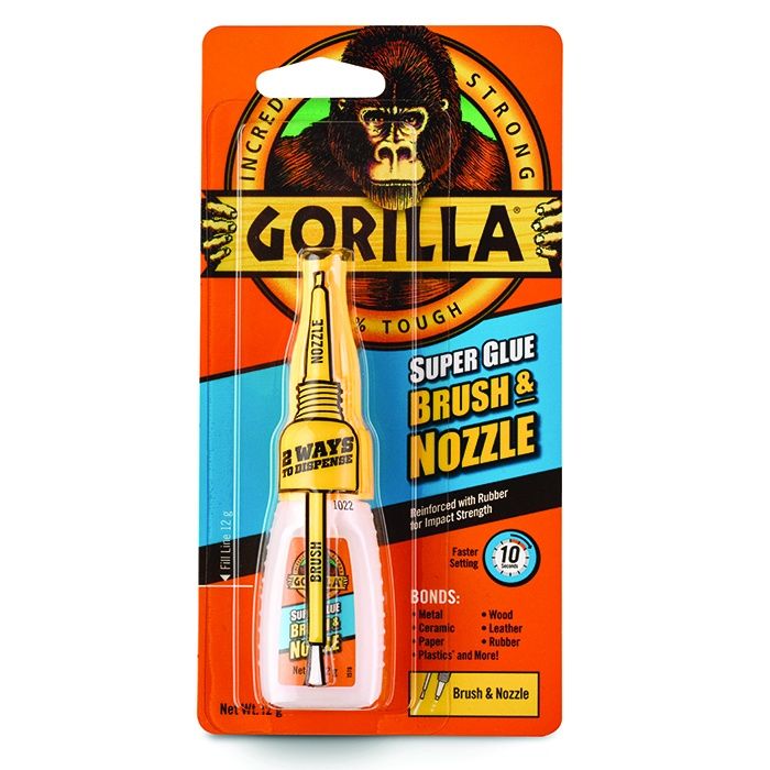 GORILLA SUPER GLUE BRUSH &amp; NOZZLE 12G