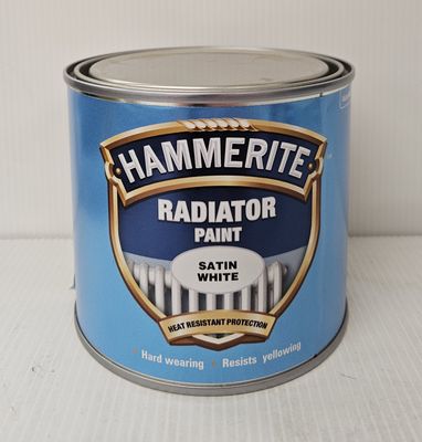 Hammerite Radiator Enamel Paint White Satin 500ml