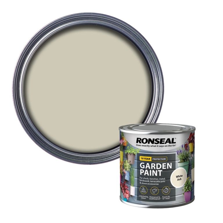 RONSEAL GARDEN PAINT WHITE ASH 250ML