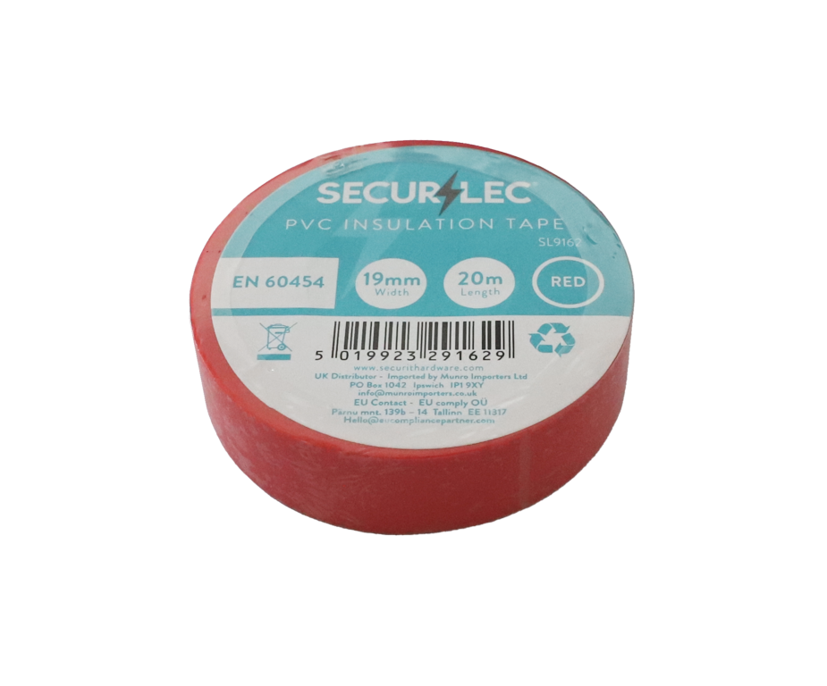INSULATION TAPE RED 20M