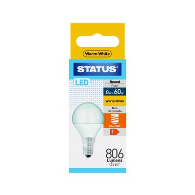 ROUND PEARL BULB E14 6W