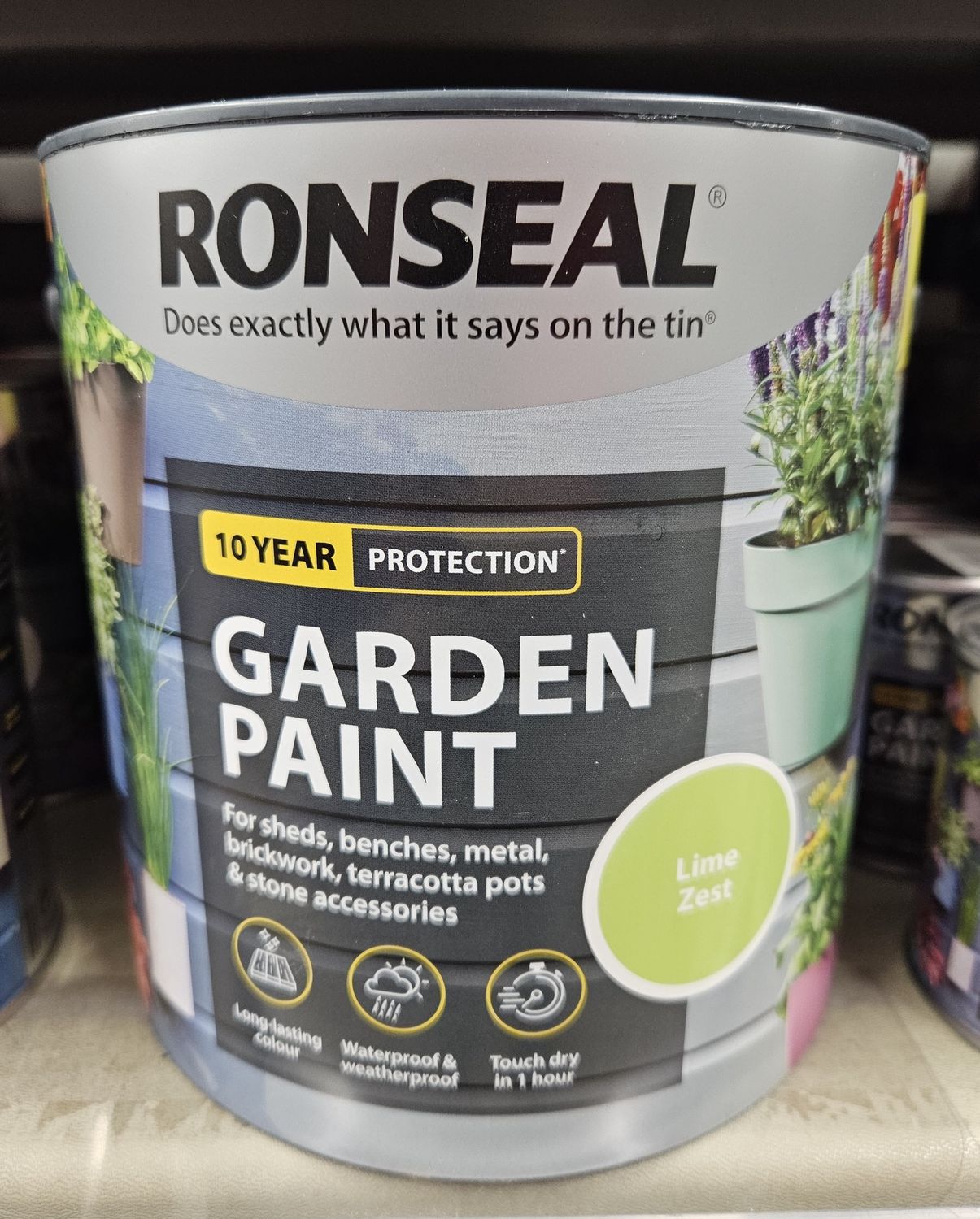 RONSEAL GARDEN PAINT LIME ZEST 2.5L