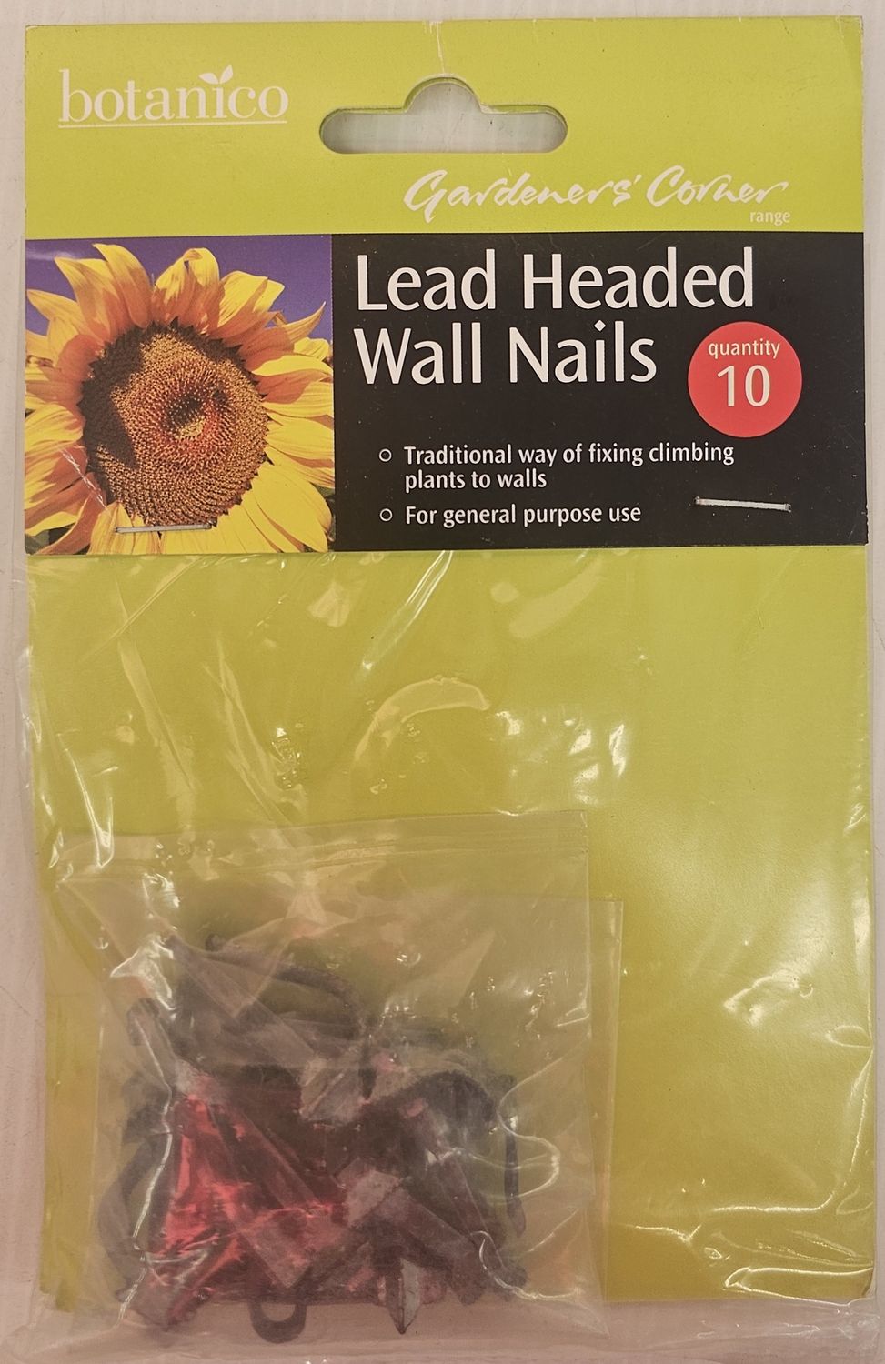 NORTENE LEAD HEADED NAILS (10)