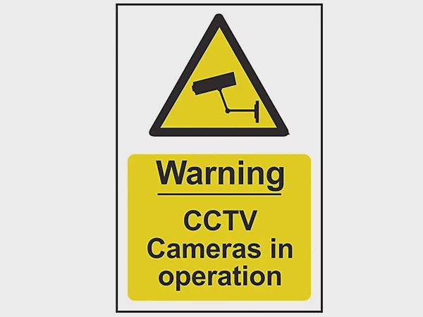 WARNING CCTV CAMERAS SIGN