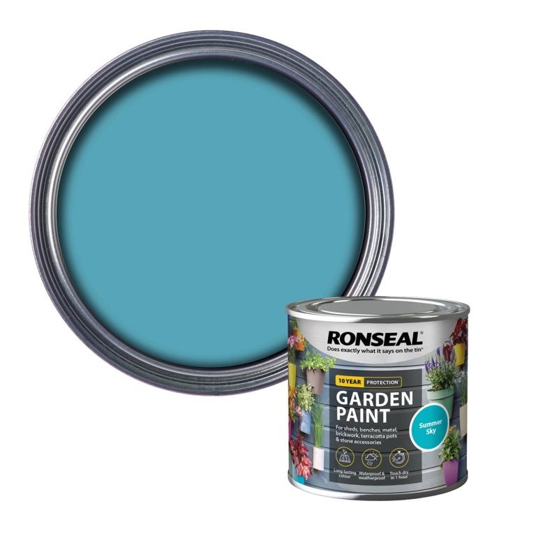 RONSEAL GARDEN PAINT SUMMER SKY 250ML