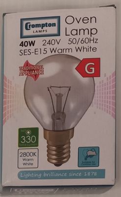 CROMPTON 40W WARM WHITE OVEN LAMP