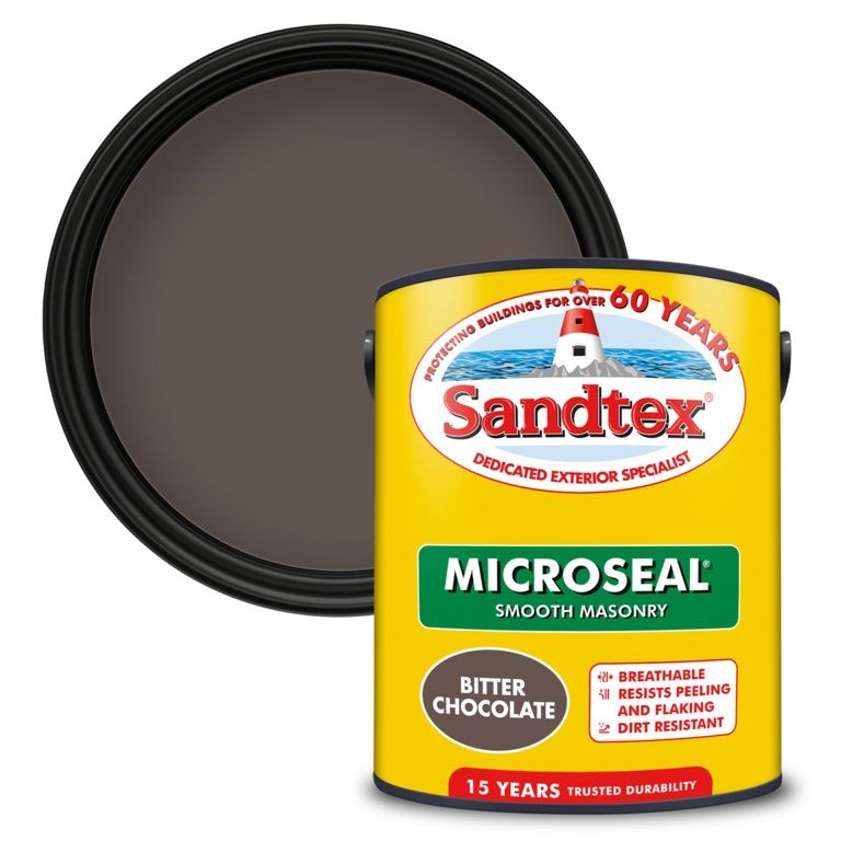 SANDTEX SMOOTH MASONRY BITTER CHOCOLATE 5L
