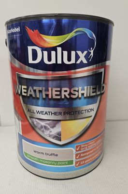 DULUX WEATHERSHIELD AWP MASONRY PAINT WARM TRUFFLE 5L