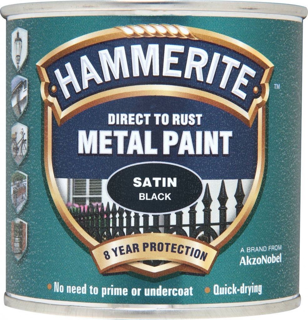 HAMMERITE SATIN BLACK 250ML