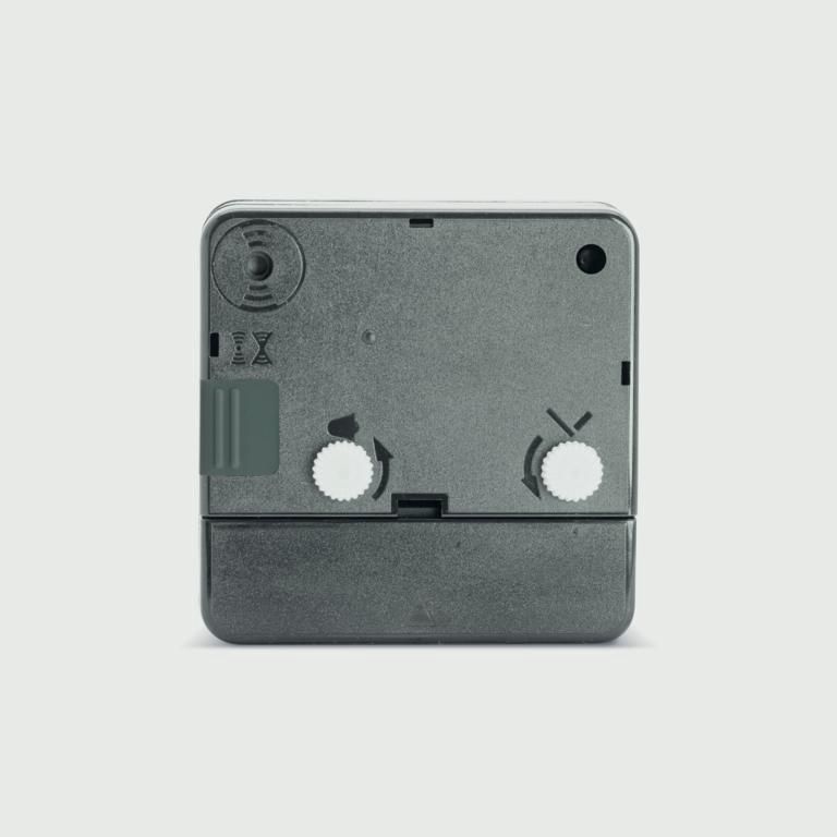 INGOT MINI TRAVEL SILVER ALARM CLOCK GREY