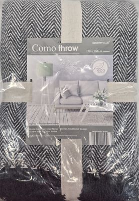 Como throw 170 x 200cm grey