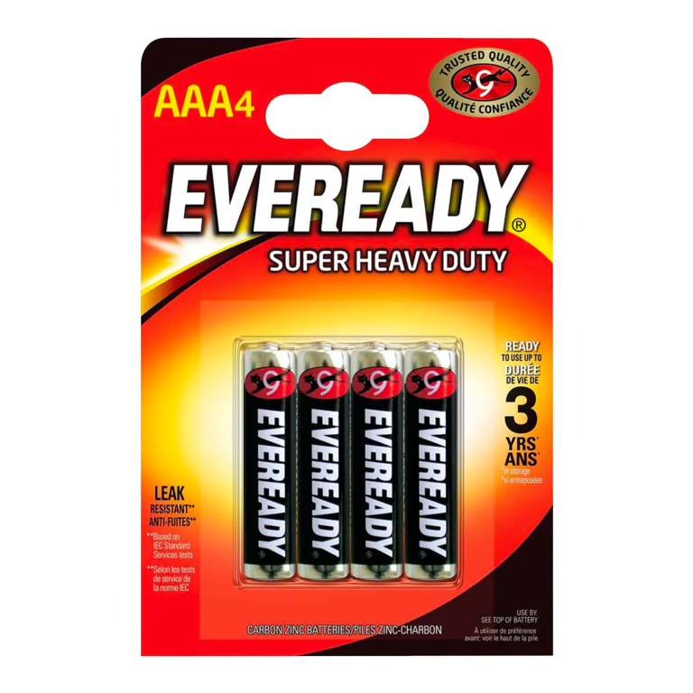 EVEREADY AAA 4 PACK