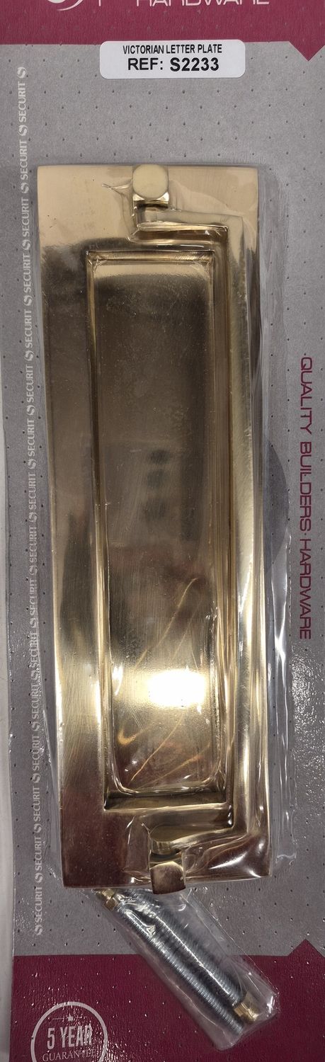 VICTORIAN LETTER PLATE &amp; KNOCKER S2233