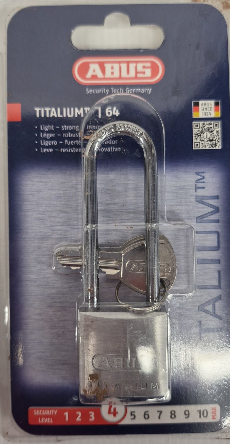 ABUS TITANIUM 64 L/S PADLOCK