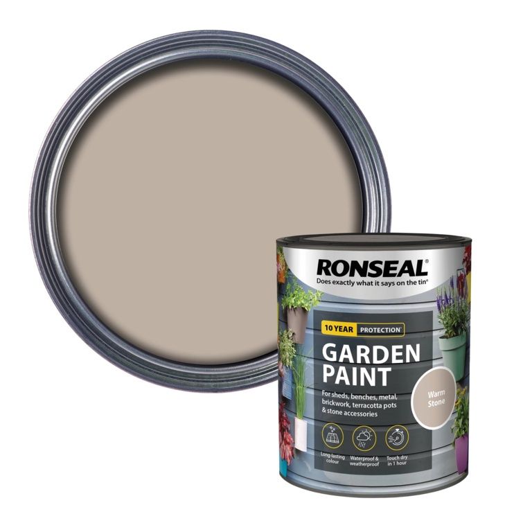 RONSEAL GARDEN PAINT WARM STONE 750ML
