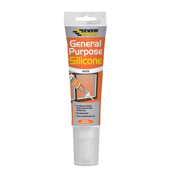 EVERBUILD EASI SQUEEZE GENERAL PURPOSE SILICONE WHITE