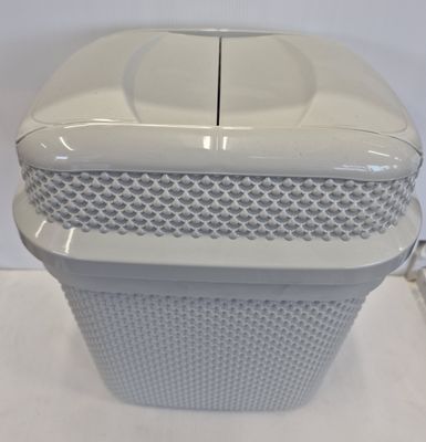 JVL Droplette Push Top Bin Ice Grey 11L