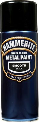 HAMMERITE SMOOTH BLACK AERO 400ML