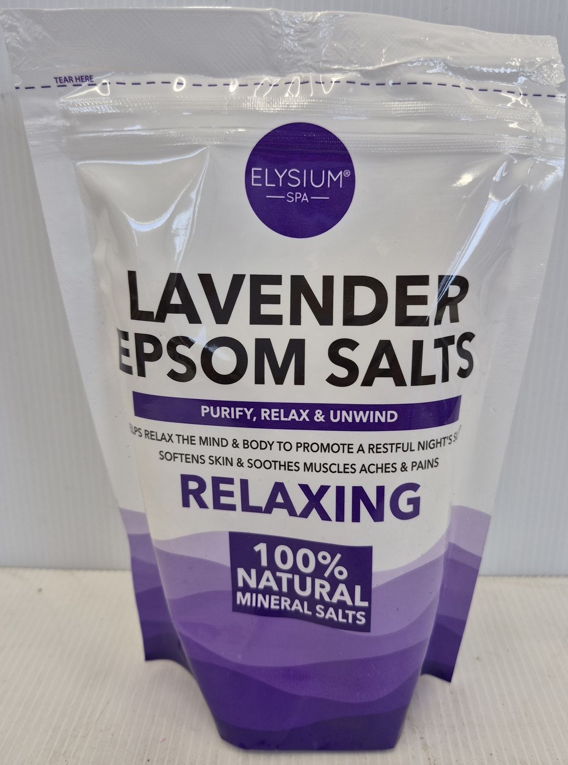 ELYSIUM EPSOM SALTS LAVENDER 450G