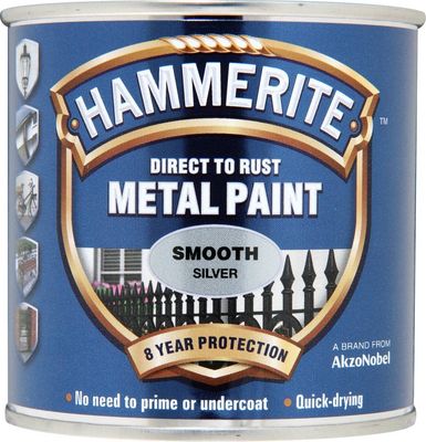 HAMMERITE SMOOTH SILVER 250ML