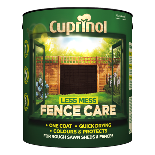 CUPRINOL LESS MESS FENCE CARE RUSTIC BROWN 6L