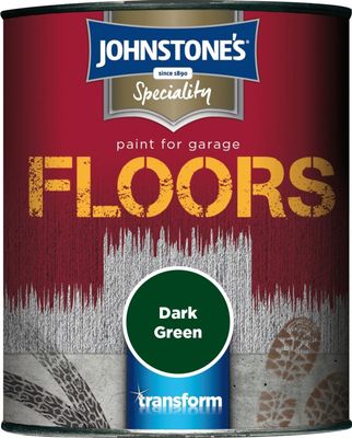 JOHNSTONES GARAGE FLOOR PAINT DARK GREEN 750ML