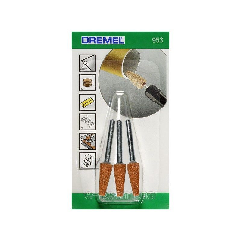 Dremel Aluminium Oxide Grinding Stone x3 953