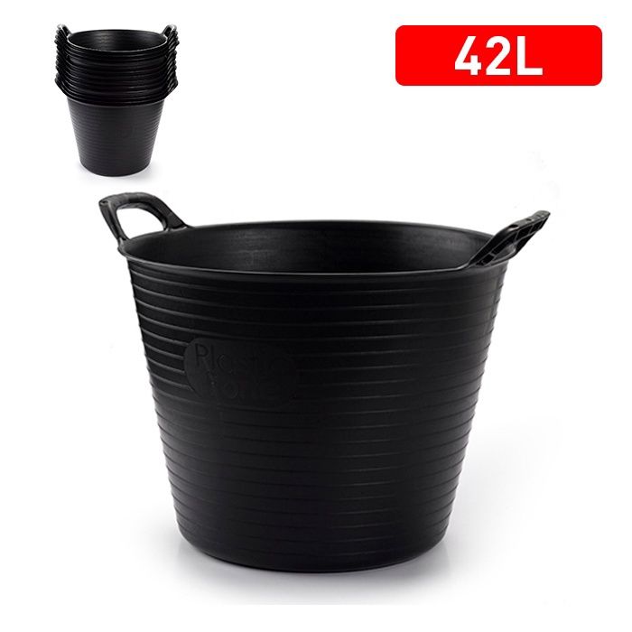 PLASTICFORTE 11433 ECO TUB BLACK