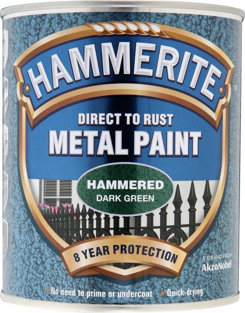HAMMERITE HAMMERED DARK GREEN 750ML