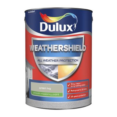 DULUX WEATHERSHIELD AWP MASONRY PAINT GREEN IVY 5LT