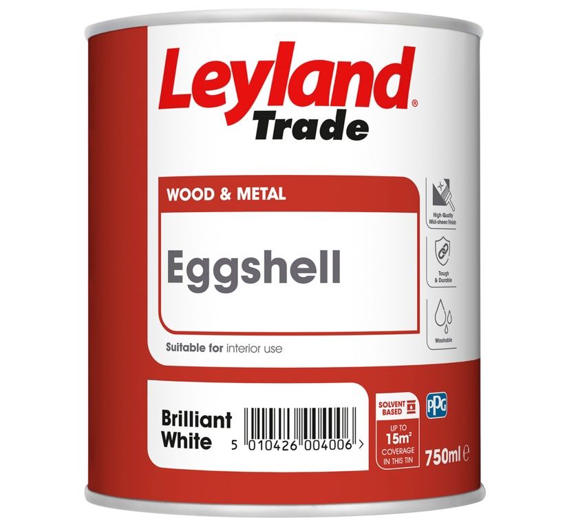 LEYLAND EGGSHELL BRILLIANT WHITE 750ML