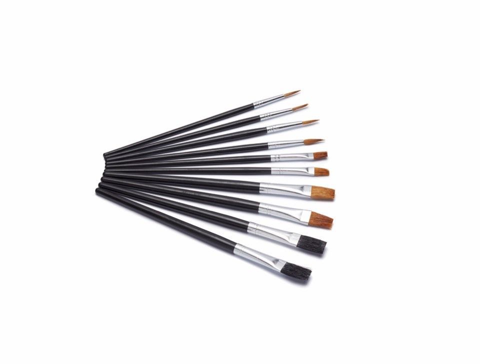 SERIOUSLY GOOD 10 PACK FLAT ARTIST BRUSH