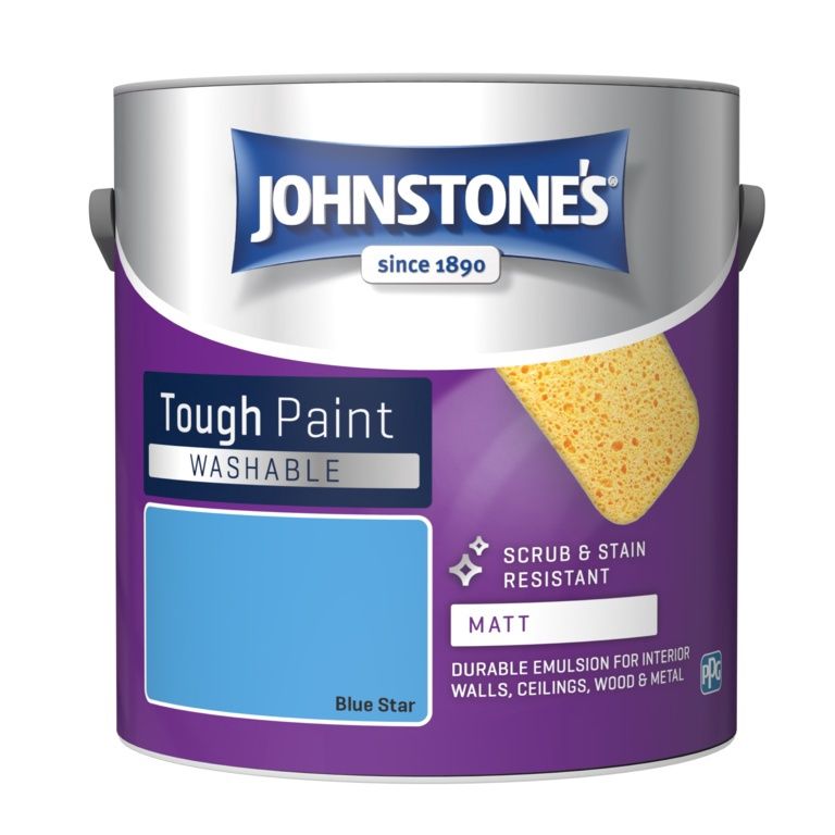 JOHNSTONES WASHABLE MATT BLUE STAR 2.5LT