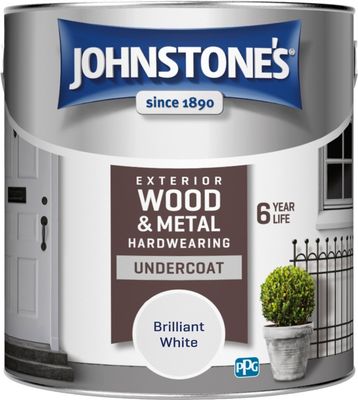 JOHNSTONES  EXTERIOR UNDERCOAT PURE BRILLIANT WHITE 2.5LT