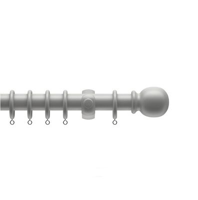 VICTORY 28MM WOODEN CURTAIN POLE GREY 1.2M