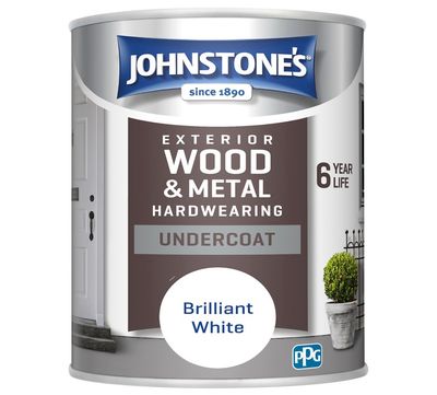 JOHNSTONES EXTERIOR UNDERCOAT PURE BRILLIANT WHITE 750ML