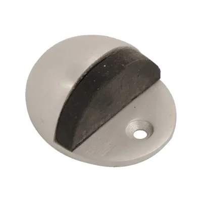 (x1)BRASS SHIELDED OVAL DOOR STOP