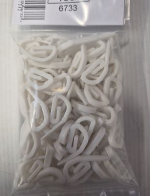 (x100)WHITE CURTAIN HOOKS