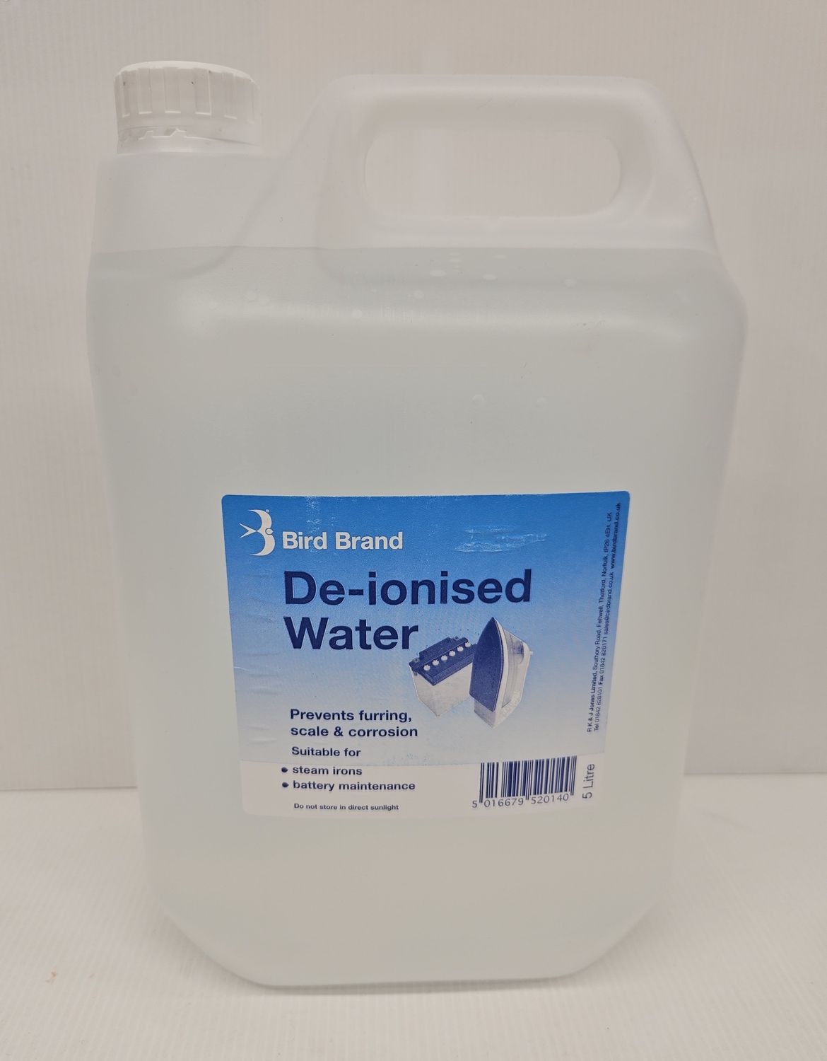 DE-IONISED WATER 5L