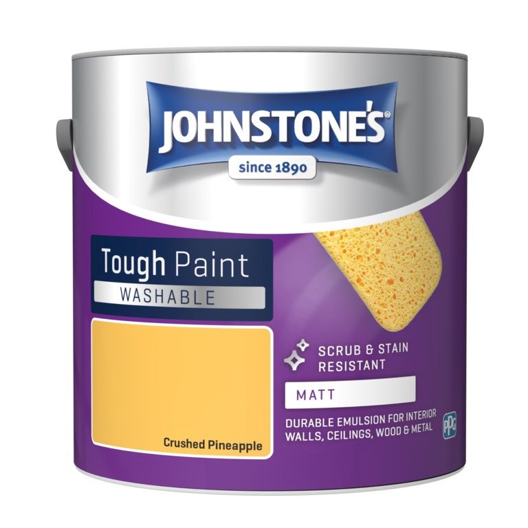 JOHNSTONES WASHABLE MATT CRUSHED PINEAPPLE 2.5LT