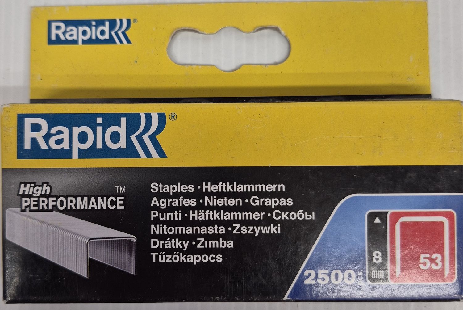 RAPID 53/8B 8MM STAPLES (2500)