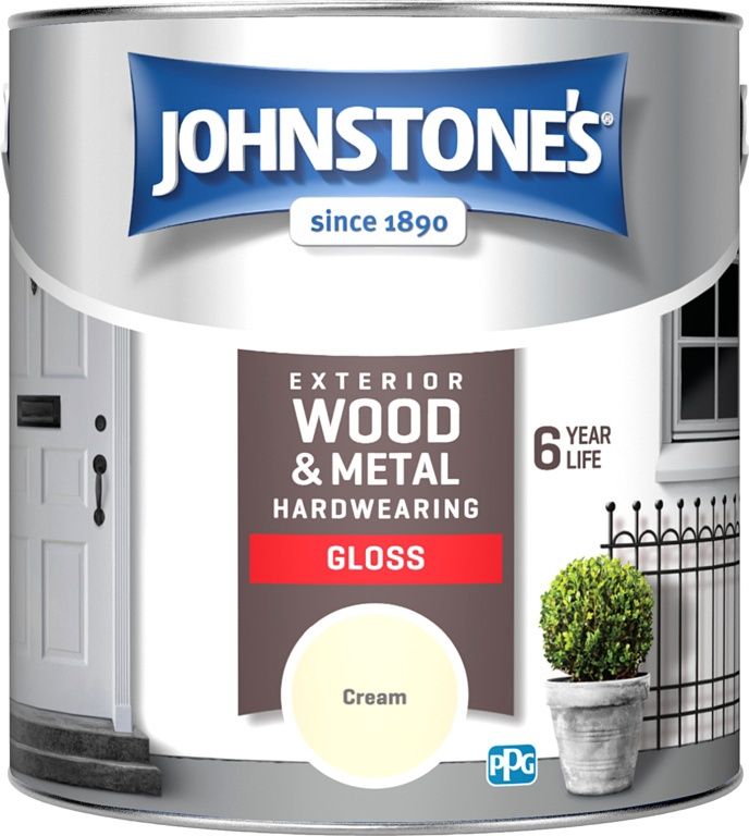 JOHNSTONES EXTERIOR GLOSS CREAM 2.5L