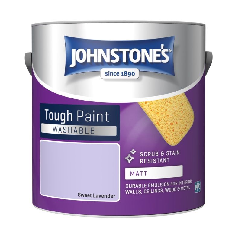 JOHNSTONES WASHABLE MATT SWEET LAVENDER 2.5LT
